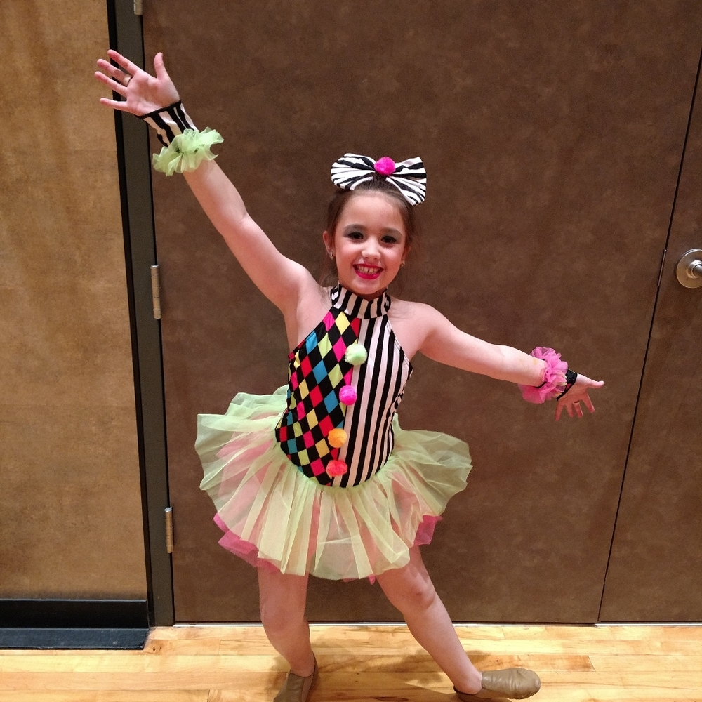 Child Clown Dance Costume